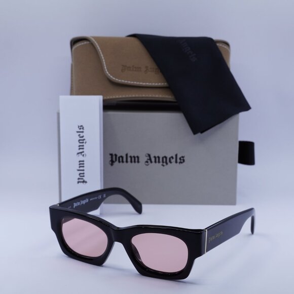 Palm Angels PERI089 BODIE 1021 Square Sunglasses - Black/Cameo - Picture 4 of 9
